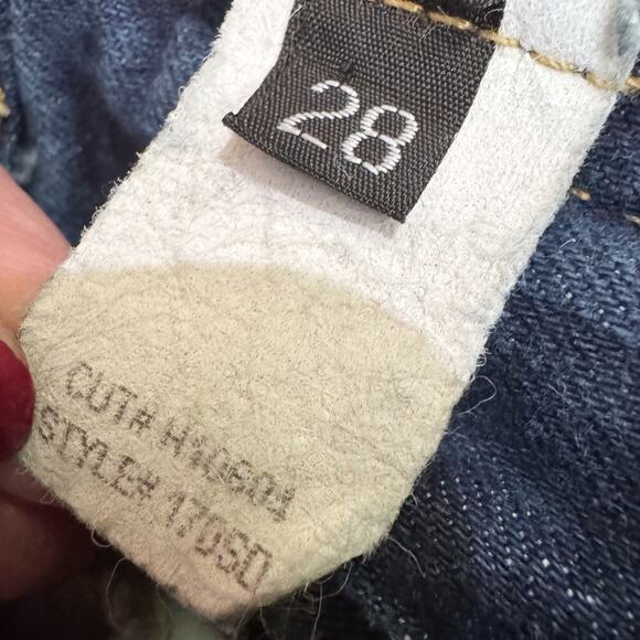 VTG Hudson Jeans Women's 28L Blue Vintage Bootcut Low rise Y2K 90s Made in USA - Picture 4 of 14